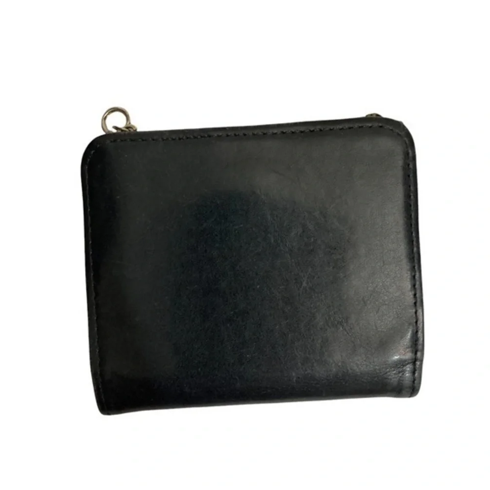 Vintage black leather wallet